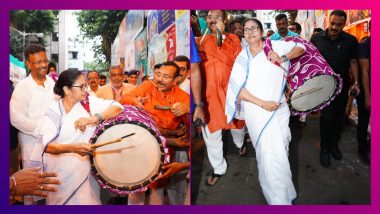 Durga Puja 2022: ঢাক বাজালেন মুখ্যমন্ত্রী, আপ্লুত অনুরাগীরা